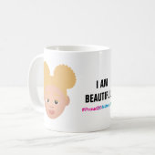 Mug #Proud2BNaturalMe Complexion "JE SUIS BEAU" (Devant gauche)