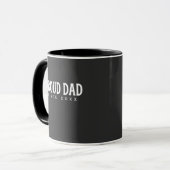 Mug Proud Dad Since 20XX Modern Minimalist (Devant gauche)