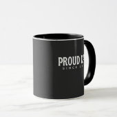 Mug Proud Dad Since 20XX Modern Minimalist (Devant droit)