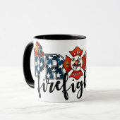 Mug Proud Fire Department – Patriotic Firefighter “PRO (Devant gauche)