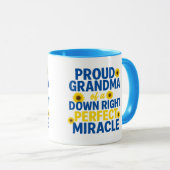 Mug Proud Grandma of a Down Right Perfect Miracle (Devant droit)
