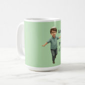 Mug Proud Jewish Kid - Cute & Soft Watercolor (Devant gauche)