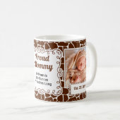 Mug Proud Maman Girafe Print Bébé Photos (Devant droit)