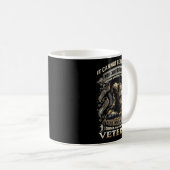 Mug Proud Military Veteran Patriotic American Flag It (Devant droit)