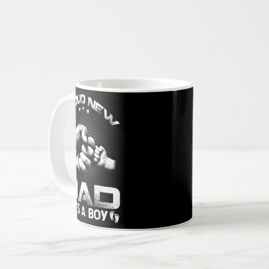 Mug Proud New Dad It's A Boy  (Devant gauche)