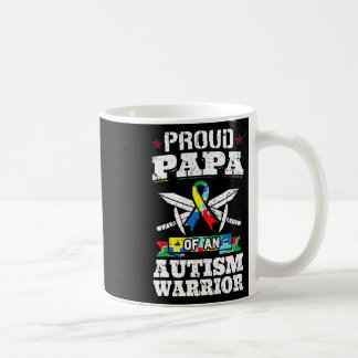 Mug Proud Papa D'Un Autisme Guerrier Sensibilisation R