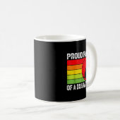 Mug Proud Parent Of A Dramatic Dog Silhouette Retro De (Devant droit)