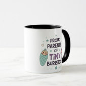 Mug Proud Parents of Tiny Burritos Art (Devant droit)