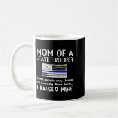 Mug Proud State Trooper Mom Mother Thin Blue Line Amer (Gauche)