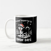 Mug Proud Suprter Of Snow Days Cute Winter Snowflake F (Gauche)