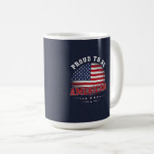 Mug Proud to be American (Devant droit)