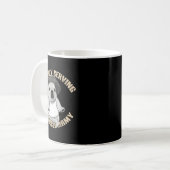 Mug Proudly Serving The Bble Army Funny Meme Dog (Devant gauche)