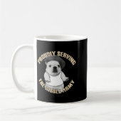 Mug Proudly Serving The Bble Army Funny Meme Dog (Gauche)