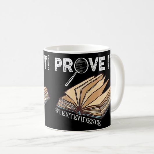 Mug Prouver qu'il Texte Preuve Unisex (Devant droit)
