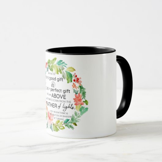 Mug Proverbe de la Bible chrétienne (Devant droit)