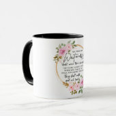 Mug Proverbe de la Bible chrétienne (Devant gauche)