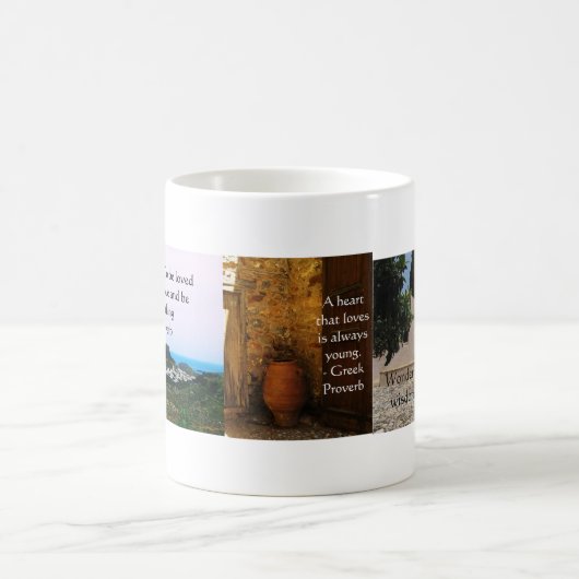 Mug Proverbe grec au sujet de l'amour (Centre)