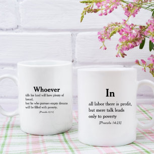 Mug Proverbes 12:11   14:23 Citation de la Bible