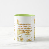 Mug Proverbes 17:6 KJV Bible Écriture Pic Deux Tons (Centre)