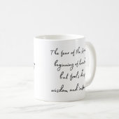 Mug Proverbes 1:7 (Devant droit)
