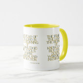 Mug Proverbes 1:7 KJV Bible Écriture à deux tons (Devant droit)