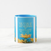 Mug Proverbes 1:7 KJV Bible Écriture Pic Deux Tons (Centre)