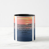 Mug Proverbes 24:16 KJV Bible Écriture Pic Deux Tons (Centre)