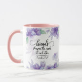 Mug Proverbes 27:9 L'amitié douce rafraîchit l'âme (Gauche)