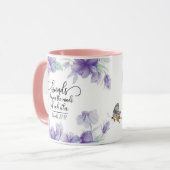 Mug Proverbes 27:9 L'amitié douce rafraîchit l'âme (Devant gauche)