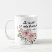 Mug Proverbes 31:10 D'une valeur bien plus grande que (Gauche)
