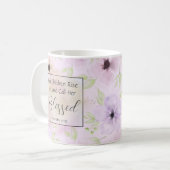 Mug Proverbes 31:28 Écriture religieuse pour maman Flo (Devant gauche)