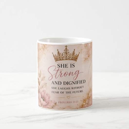 Mug Proverbes 31 Inspirants Forts & Dignes (Centre)