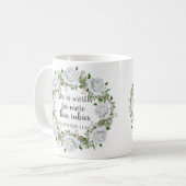 Mug Proverbes 31 Mère Bien Plus Que Rubis Roses (Devant gauche)