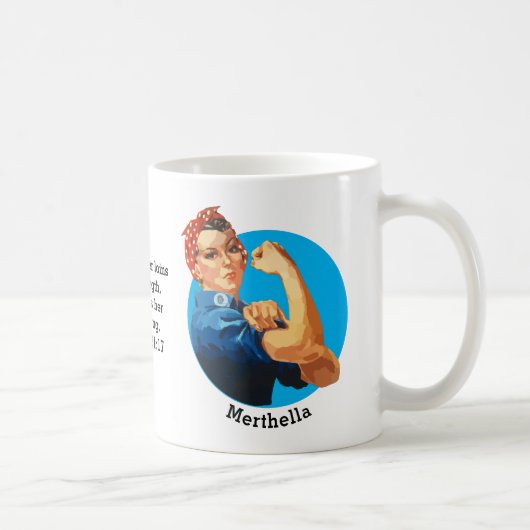 Mug Proverbes 31 ROSIE RIVETER Personnalisé (Droite)
