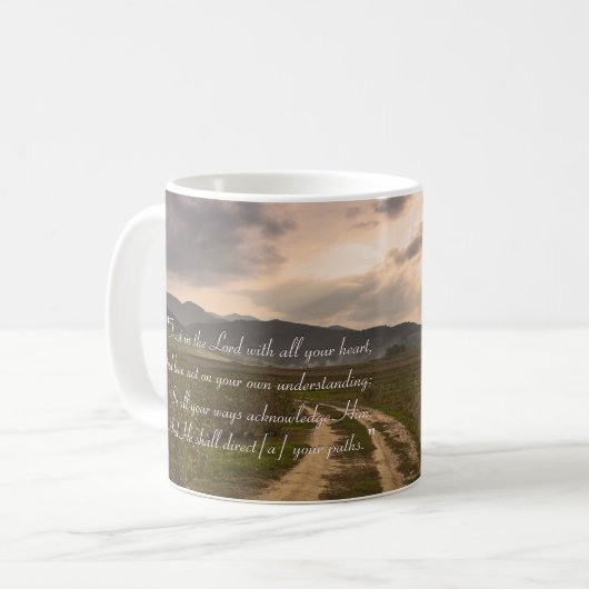 Mug Proverbes 3 ; 5 6 % pipe% inspiré (Devant gauche)
