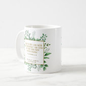Mug Proverbes 3:5 Confiance dans le Seigneur coutume c (Devant gauche)