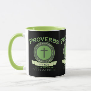 Mug Proverbes 3:6 KJV Bible Verse Deux Tones
