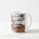 Mug Proverbes 3:6 Verset biblique avec colombe (Devant droit)