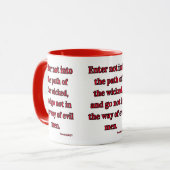 Mug Proverbes 4:14 KJV Bible Verse Deux Tons (Devant gauche)