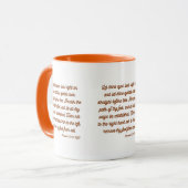 Mug Proverbes 4:25-27 KJV Bible Verse Deux Tons (Devant gauche)