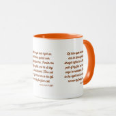 Mug Proverbes 4:25-27 KJV Bible Verse Deux Tons (Devant droit)
