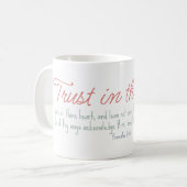Mug Proverbes tendance 3:5-6 Versets de la Bible chrét (Devant gauche)