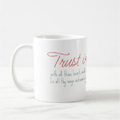 Mug Proverbes tendance 3:5-6 Versets de la Bible chrét (Gauche)