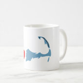 Mug Provincetown "j'aime" la conception (Devant droit)