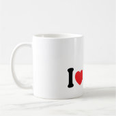 Mug Provincetown "j'aime" la conception (Gauche)