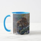 Mug Prowling Cougar Mountain Lion Art Design (Gauche)