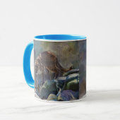 Mug Prowling Cougar Mountain Lion Art Design (Devant gauche)