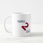 Mug Prune de motivation de bleu de WAY2GO (Gauche)