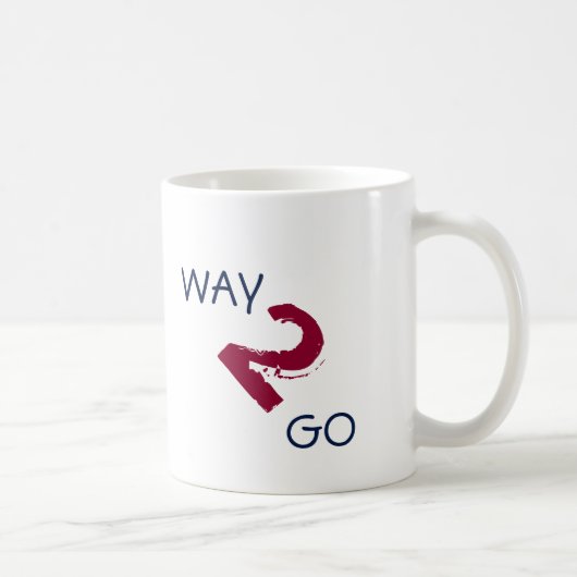 Mug Prune de motivation de bleu de WAY2GO (Droite)