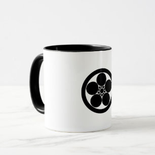 Mug Prunus mume de style Umebachi dans un cercle